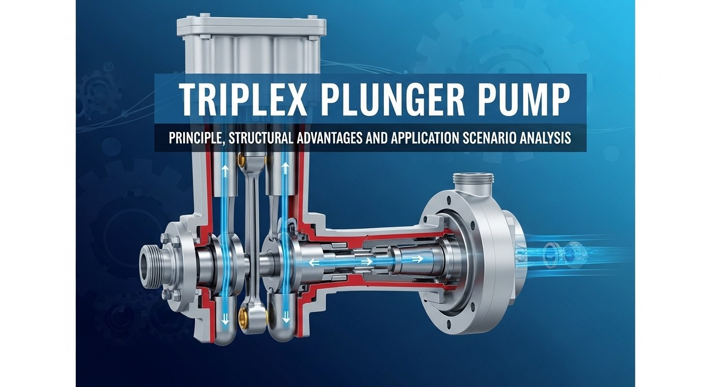 Triplex plunjerpomp: principe, structurele voordelen en applicatiescenario -analyse