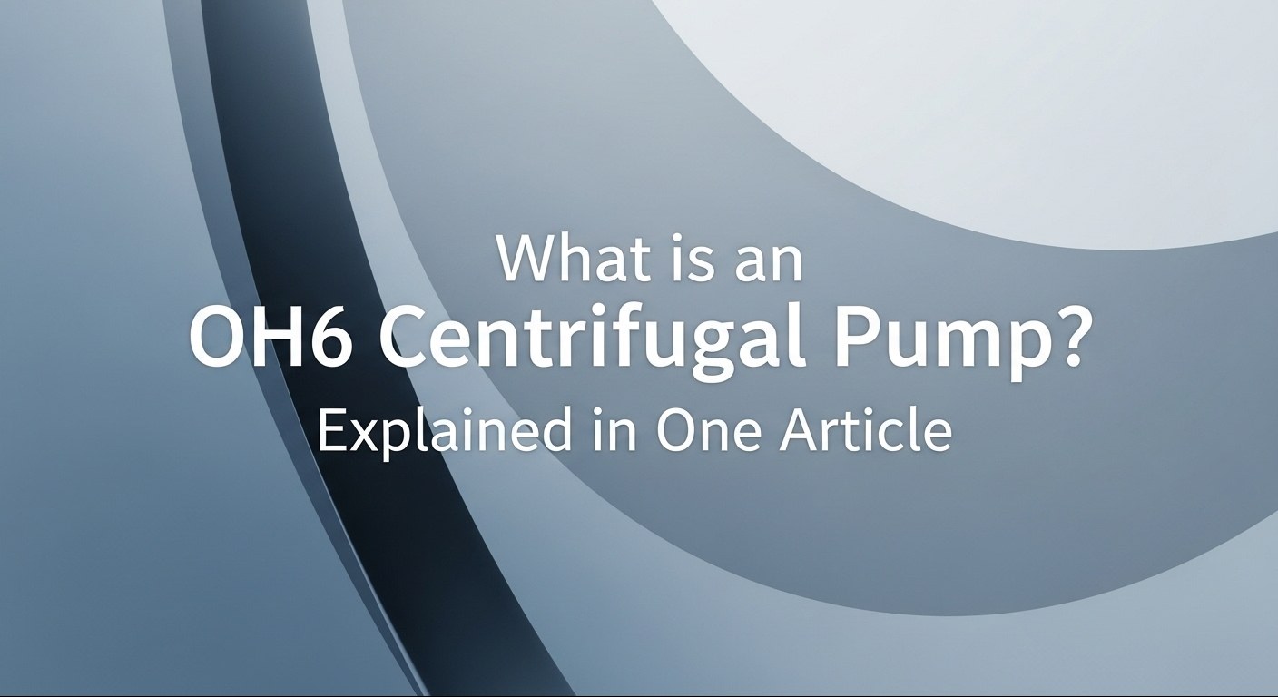 Wat is een OH6 centrifugaalpomp? 