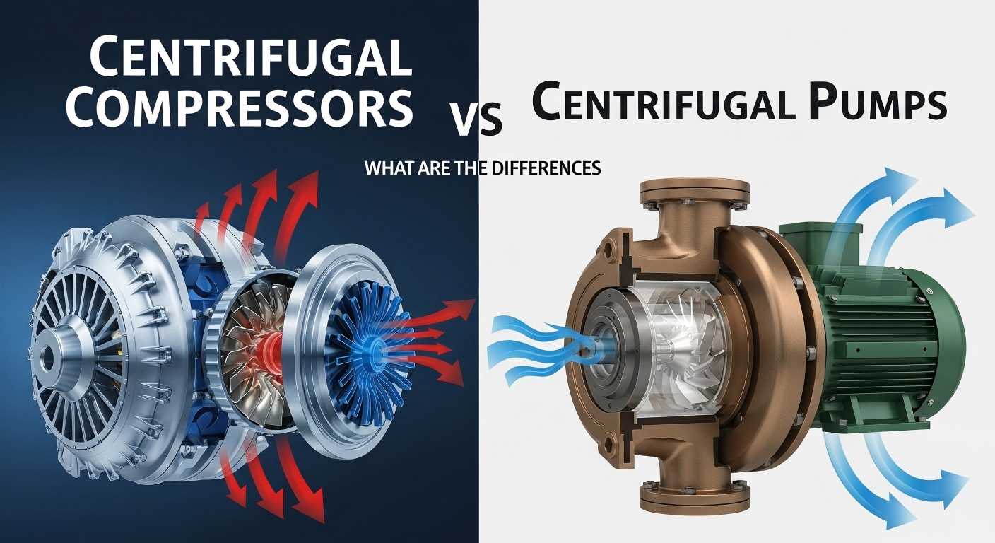 Centrifugaalcompressoren versus centrifugaalpompen: wat zijn de verschillen?