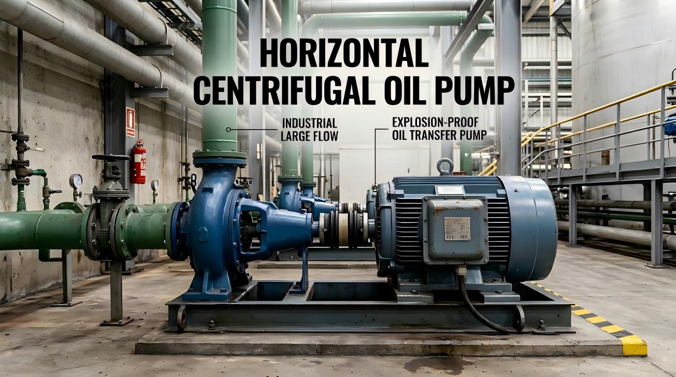 Horizontale centrifugale oliepomp Industriële explosieveilige olie-overdrachtpomp met groot debiet