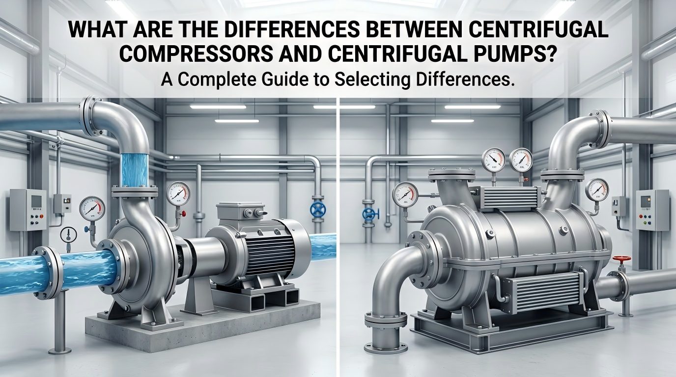Wat zijn de verschillen tussen centrifugaalcompressoren en centrifugaalpompen? Een complete gids voor selectieverschillen