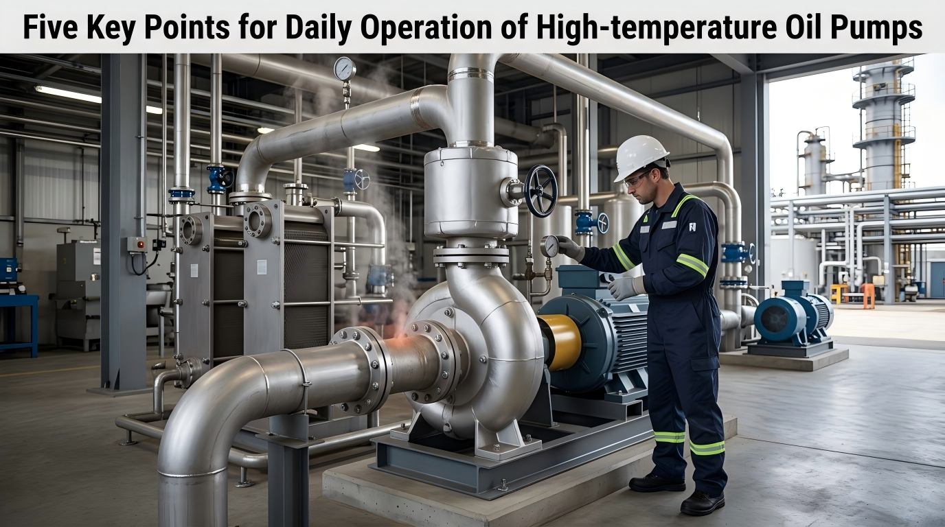 Vijf belangrijke opmerkingen voor de dagelijkse werking van oliepompen voor hoge temperaturen