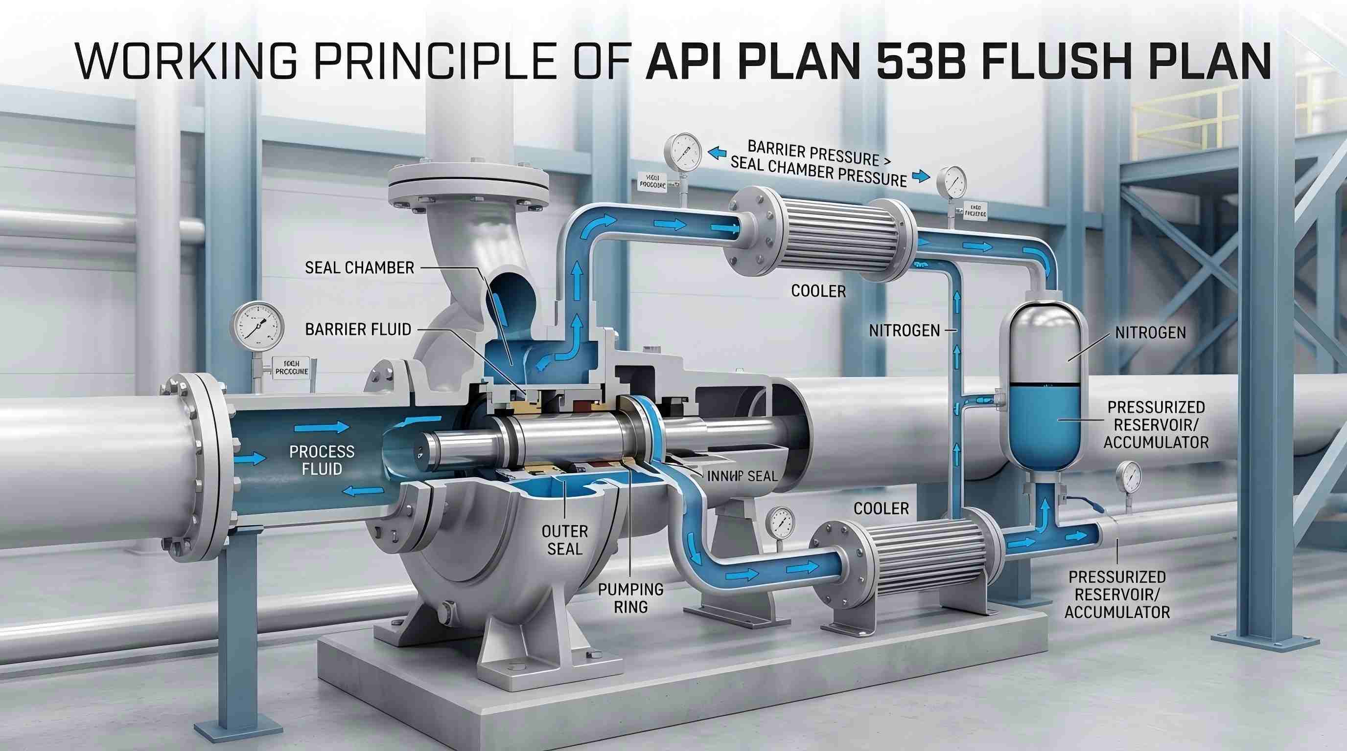 Werkingsprincipe van API PLAN 53B Spoelplan